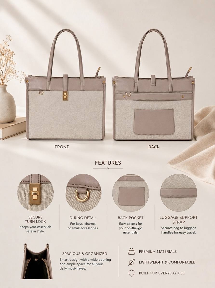 Carry It All Tote - Mauve