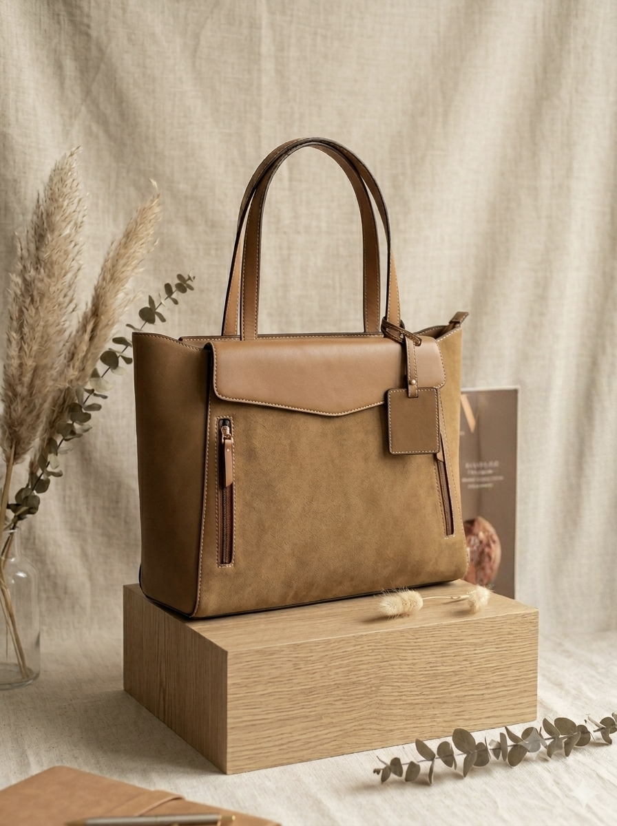 The Metropolitan Tote - Caramel
