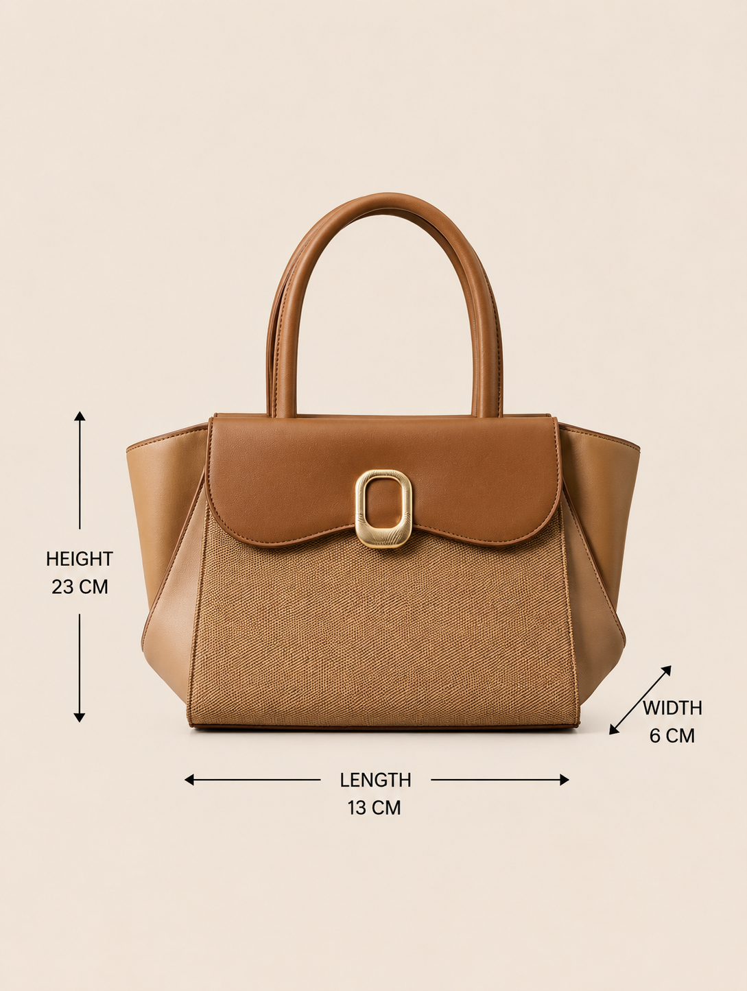 Woven Aria Satchel - Brown