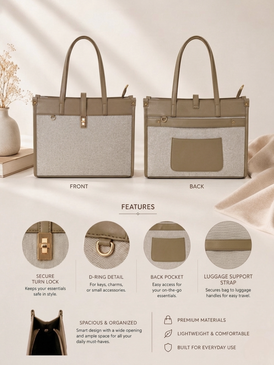 Carry It All Tote -Brown